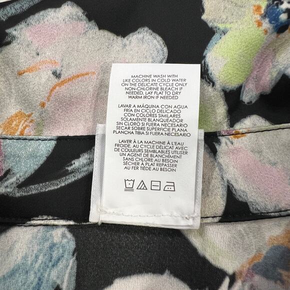 CAbi Zelda Black Floral Blouse #4840 - SIZE S - Picture 7 of 9